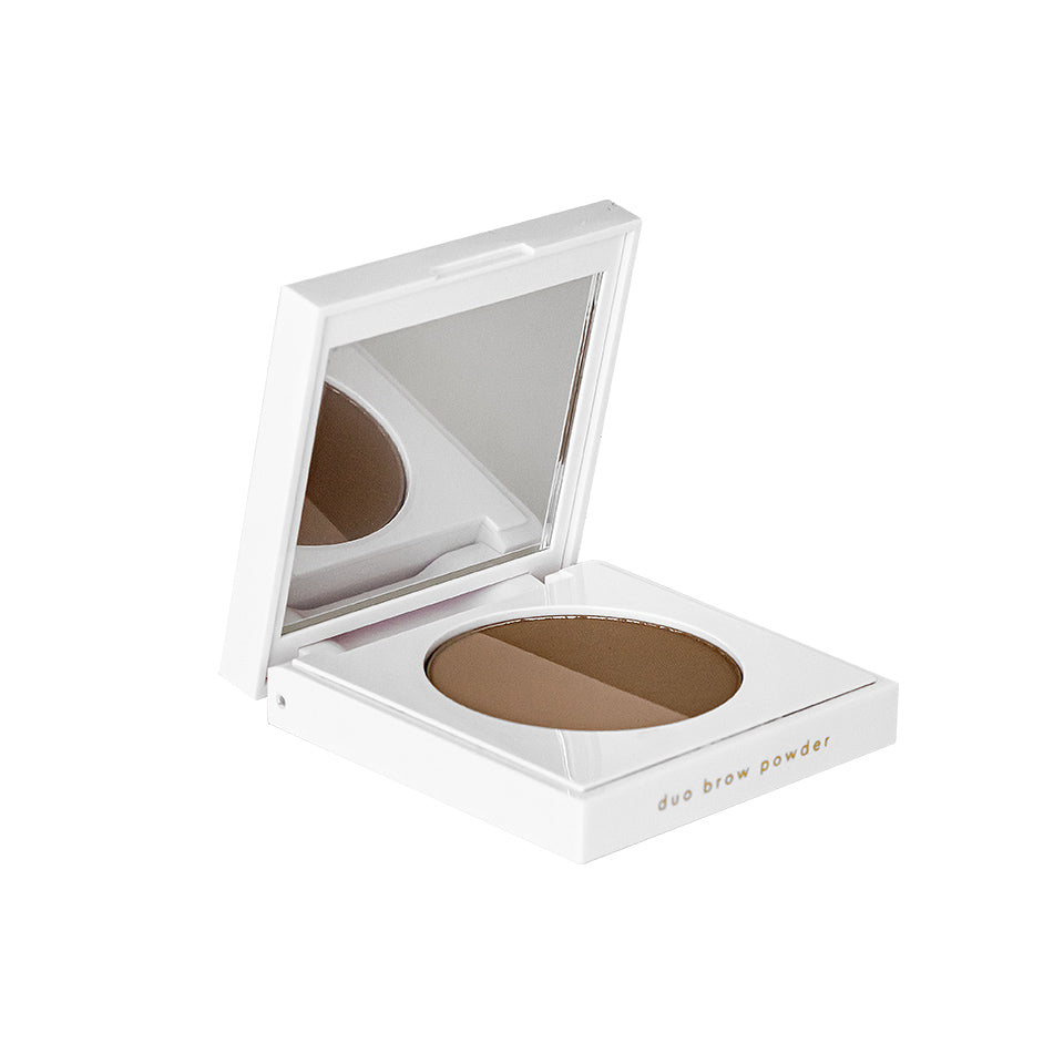duo brow powder, light to medium / full