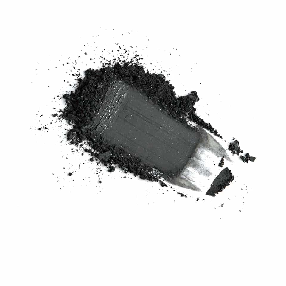 loose mineral eyeshadow, black pearl / full